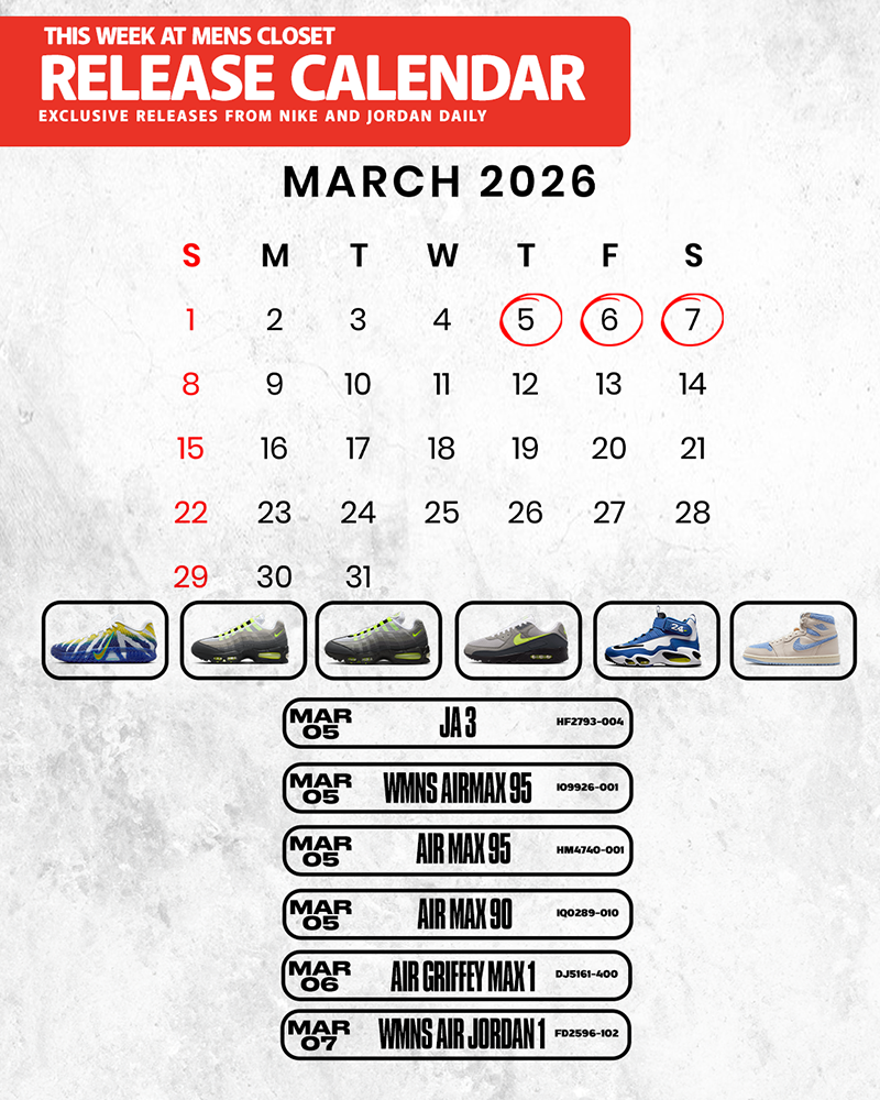 Air Max Month Kicks Off — 6 Drops This Week at Men's Closet"