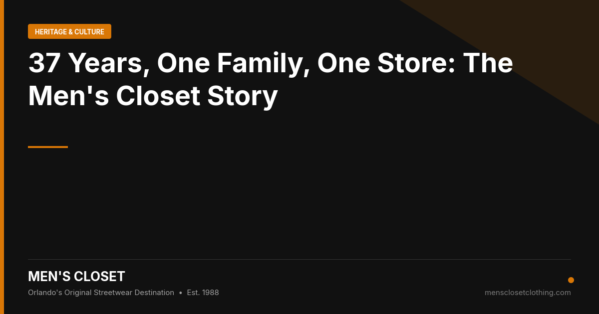 37 Years, One Family, One Store: The Men's Closet Story