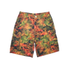 Memory Lane - Graffiti Camo Cargo Shorts - Olive