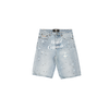 When Smoke Clears - Capsule Patch Denim Shorts - Denim