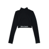 Palm Angels - Classic Logo Mockneck Top L/s Tee - Black
