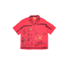 Diet Starts Monday - Doodle Button Up Shirt - Red
