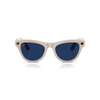 Ray-ban - Skyler - Shiny Chalky Grey W/trans Sapphire Glasses - Grey