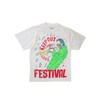 Keep Out Fake Love - Peace Festival Tee - White