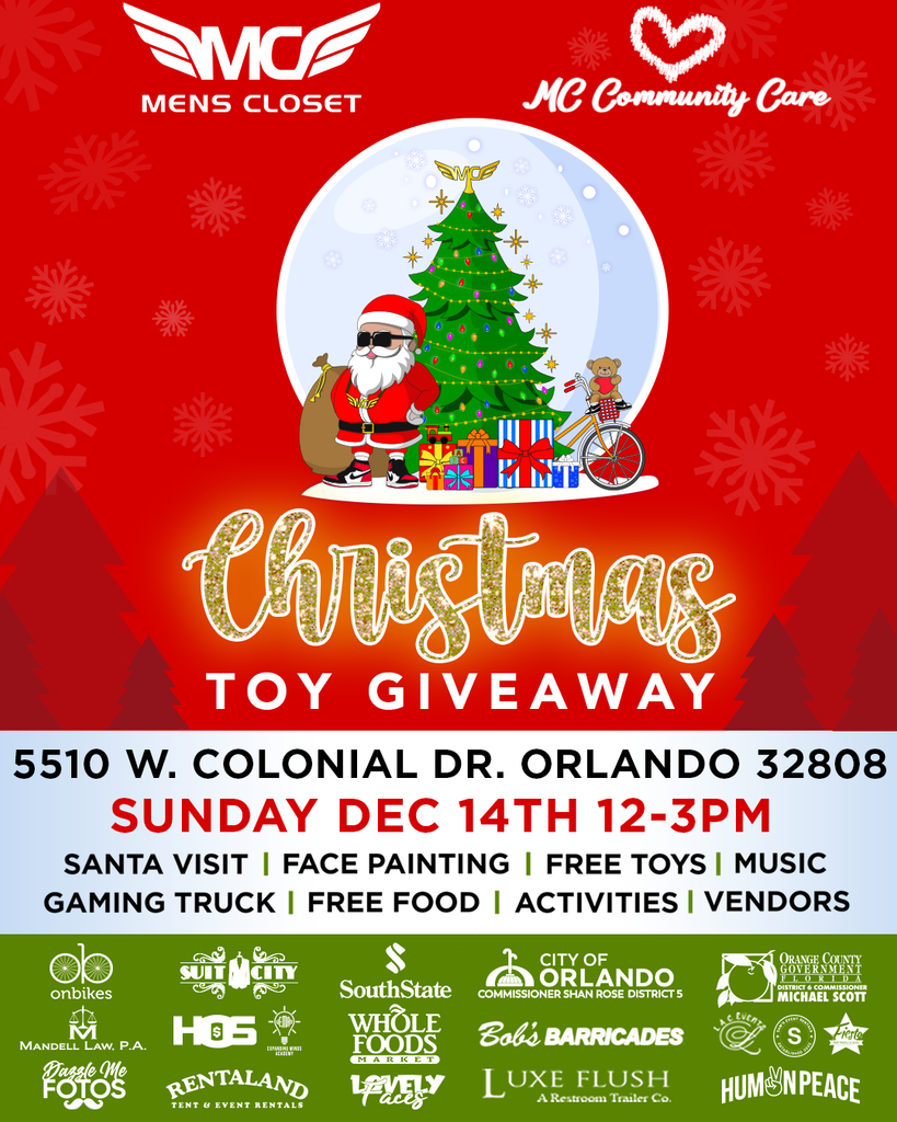 Annual Christmas Toy Giveaway in Orlando Florida | MC Community Care & Men’s Closet