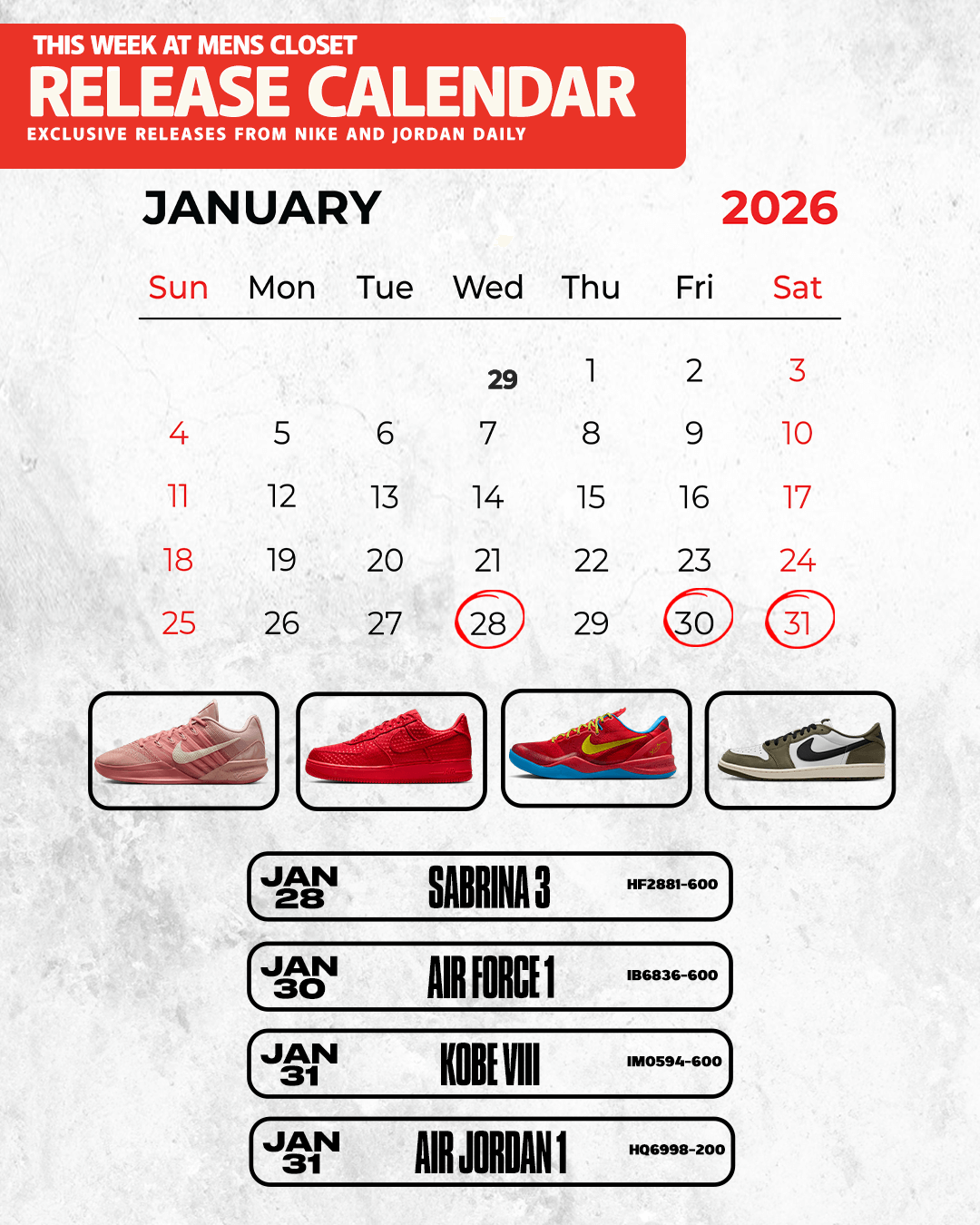 Upcoming Sneaker Releases at Men’s Closet | Orlando Jordan & Nike Store