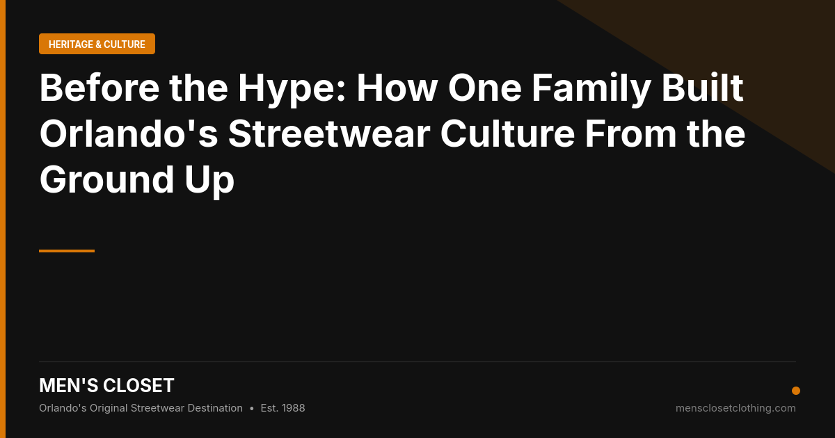 Before the Hype: How One Family Built Orlando's Streetwear Culture From the Ground Up