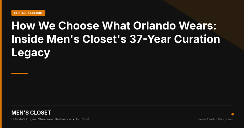 How We Choose What Orlando Wears: Inside Men's Closet's 37-Year Curation Legacy