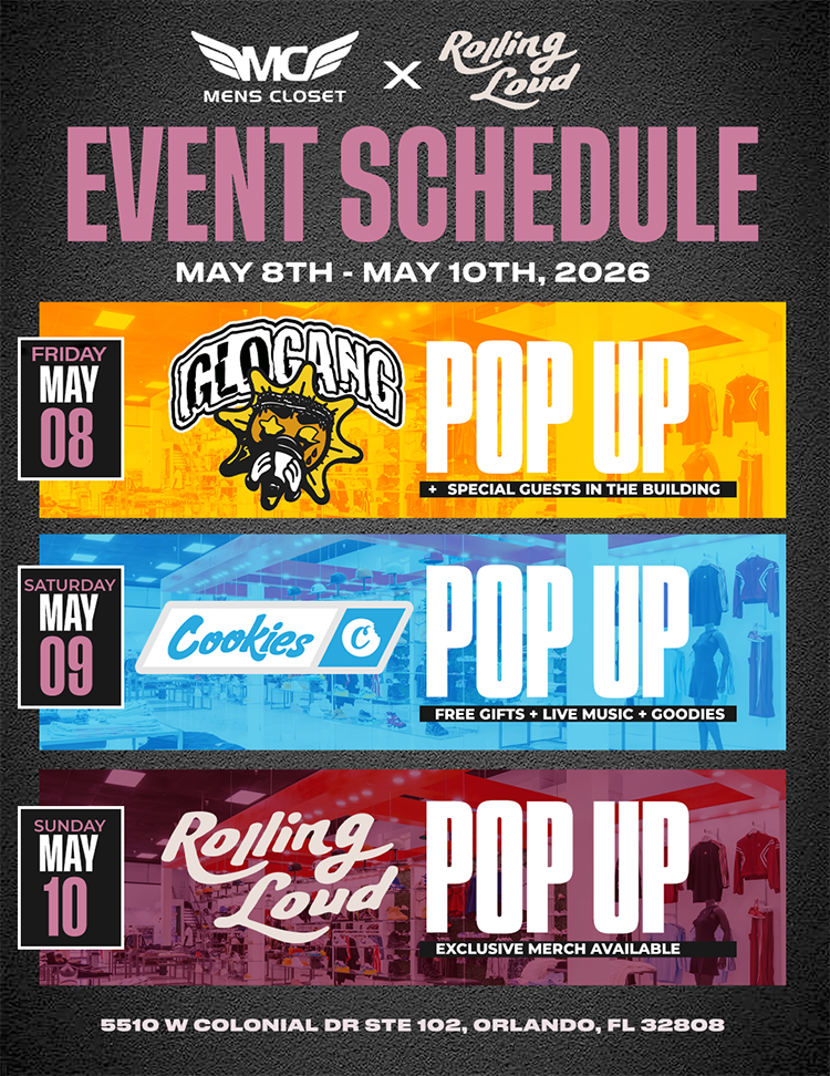 Rolling Loud Pop-Up Weekend: Glo Gang, Cookies & Rolling Loud Take Over Men's Closet (May 8–10)