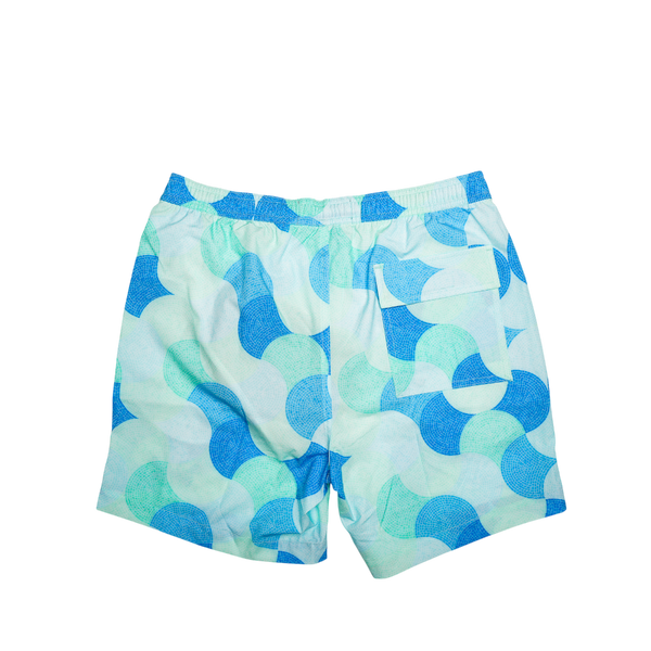 Psycho Bunny - Ethan All Over Print Swim Trunk Shorts - Multicolor — alternate view