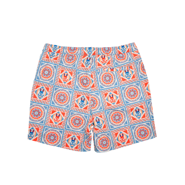 Psycho Bunny - Psycho Bunny - Frank All Over Print Swim Trunk Shorts - Blue — alternate view