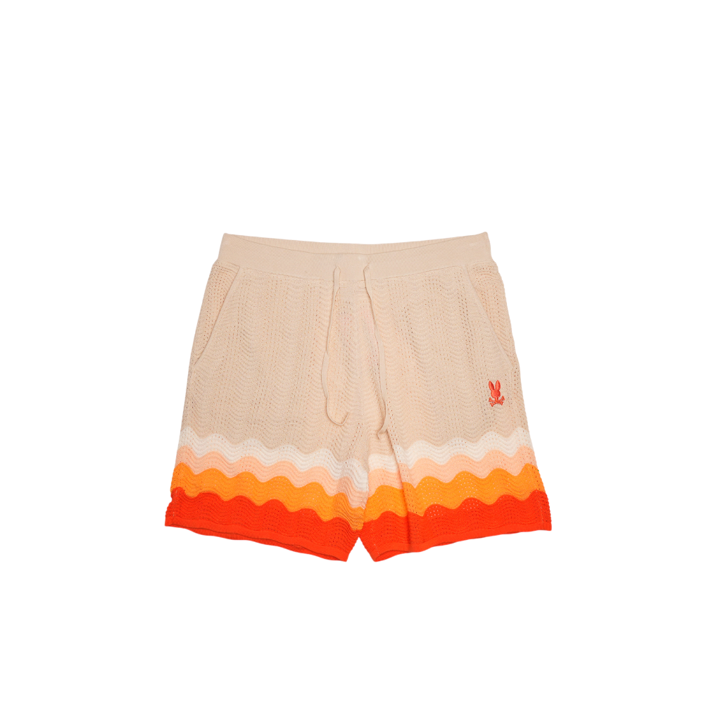 Psycho Bunny - Holden Racked Knit Stitch Short Shorts - Multicolor
