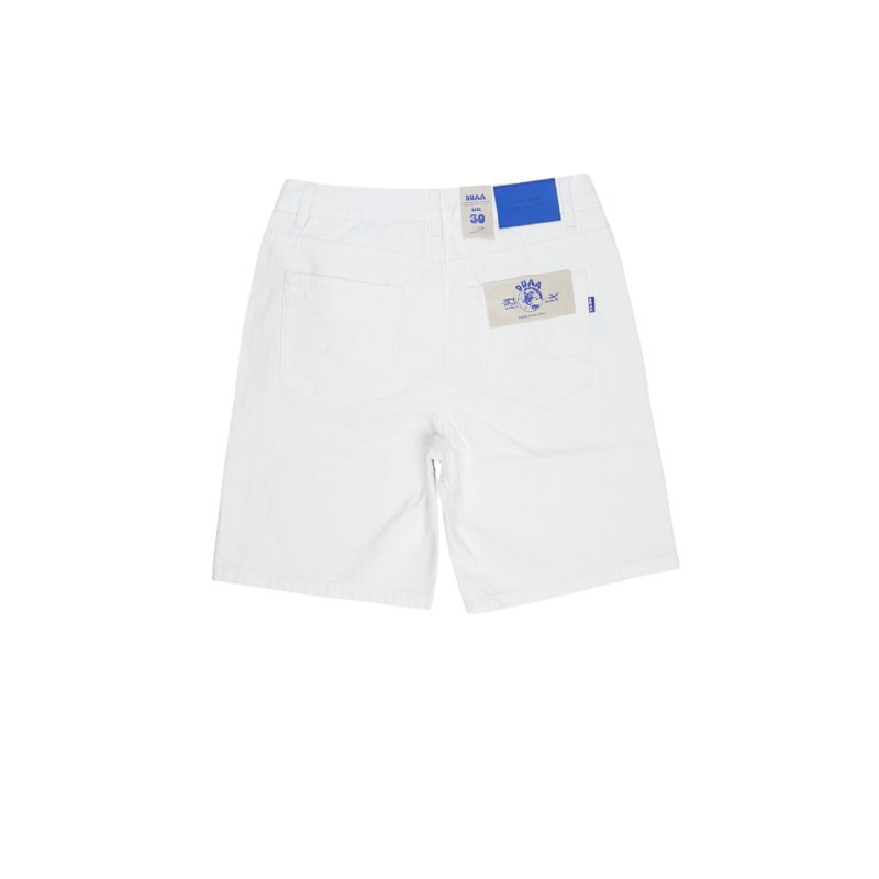 Duaa - Shark White Short Shorts - White