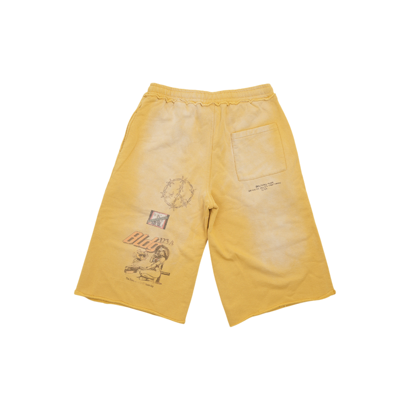 Bldg4 - Painter Jort Pants - Yellow