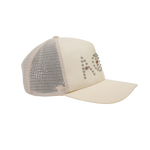 When Smoke Clears - Art Trucker Snapback Hat - Ivory