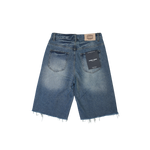 Homme + Femme - Maison Crest Denim Shorts - Blue