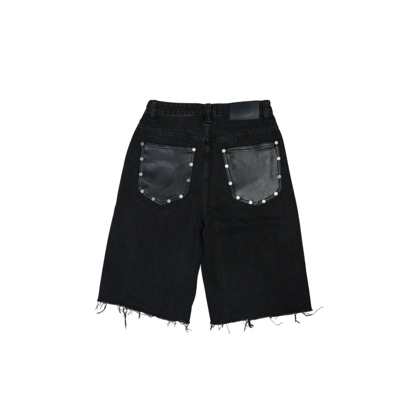 Homme + Femme - Arsenal Studded Shorts - Black
