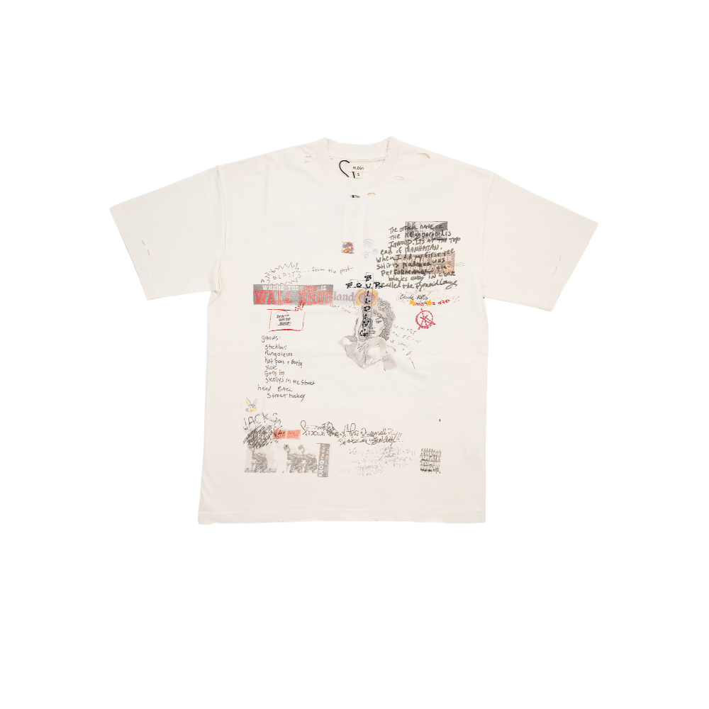 Bldg4. - Modular Ss Knit Tee - White