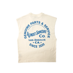 Almost Someday - Mechanic Cut Off Tee - Cream