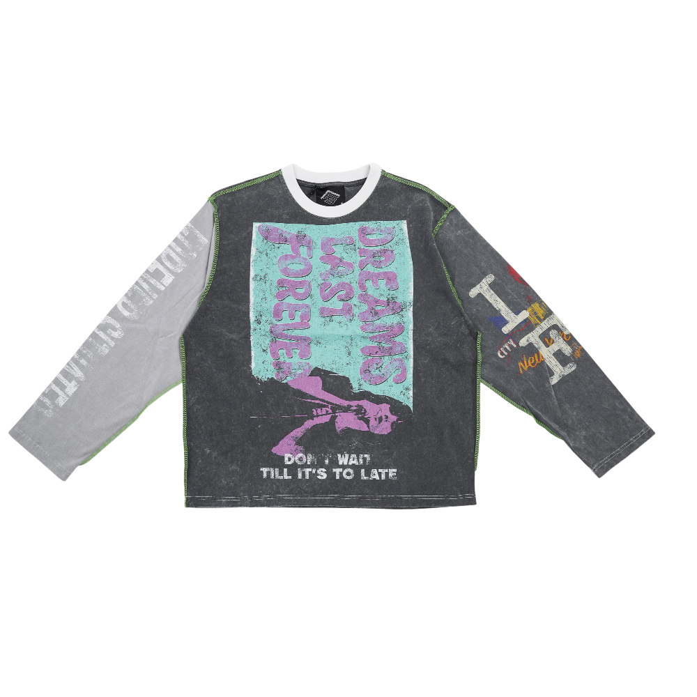 Forever Situated - Dream Forever Long Sleeve Tee - Gray