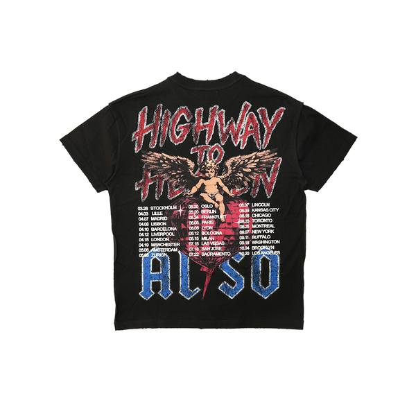 Almost Someday - Highway to Heaven Tee - Black — alternate view