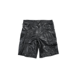 Embellish - Leather Biker Shorts - Black