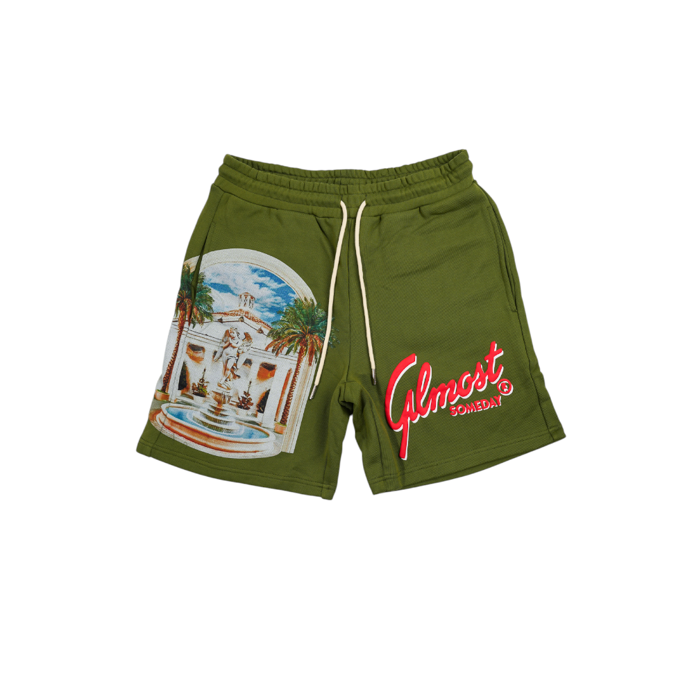 Almost Someday - Paradise Estate Shorts - Olive