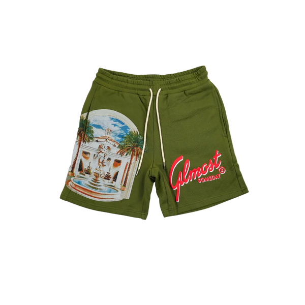 Almost Someday - Paradise Estate Shorts - Olive