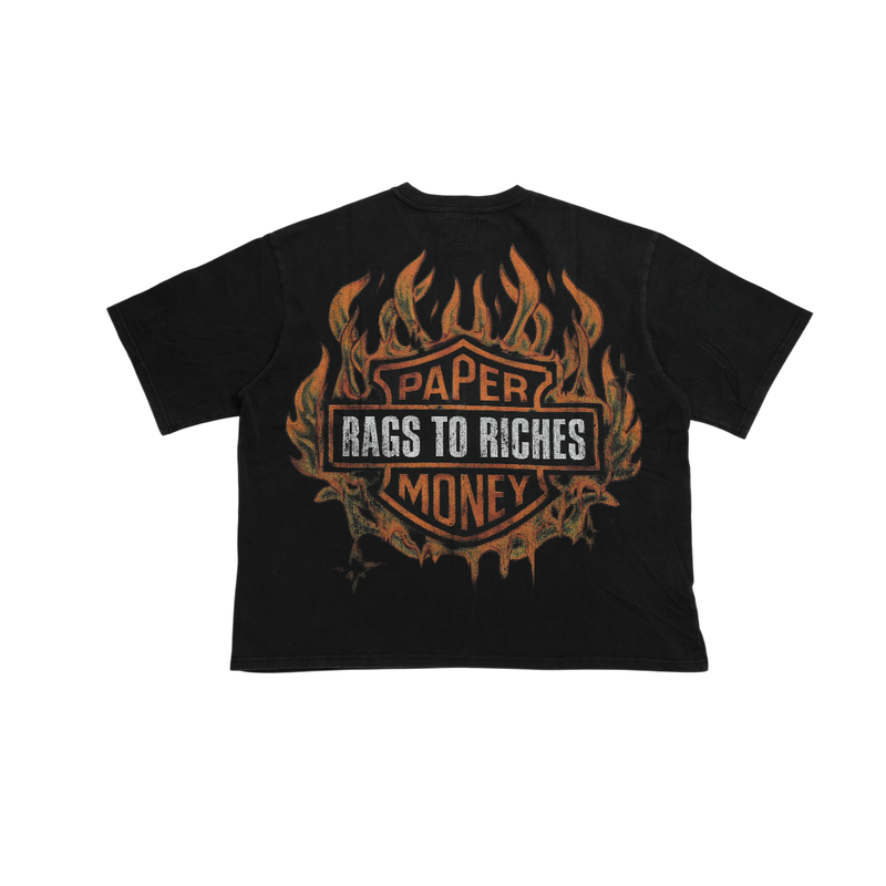 Paper Money - Burnout Tee - Black