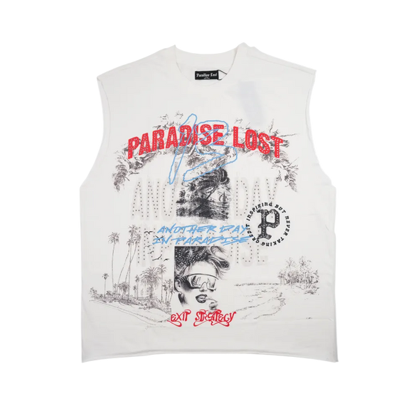 Paradise Lost - Lost Vision Cut Off Tee - White