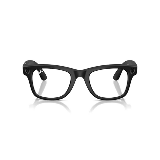 Ray-ban - Wayfarer - Matte Black W/clear Glasses - Black