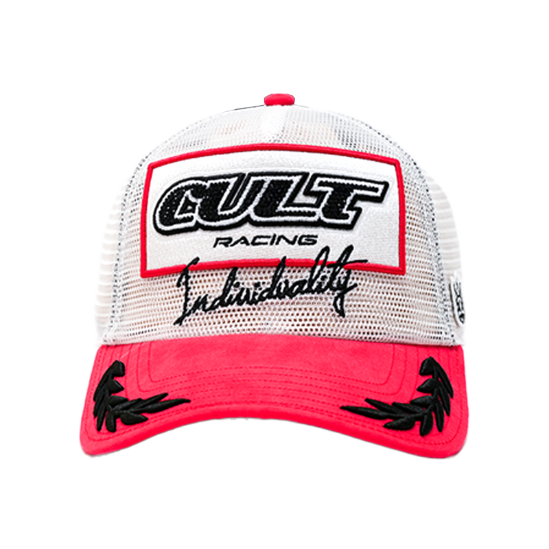 Cult of Individuality - All Over Mesh Trucker Snapback Hat - White