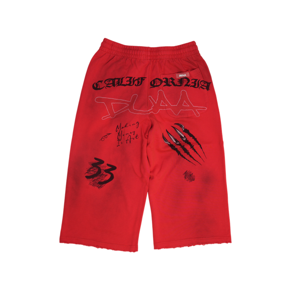 Duaa - Ruby Capri - Red — alternate view