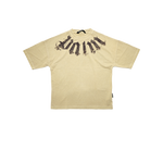 Palm Angels - Big Neck Logo Loose Tee - Beige/brown - Brown