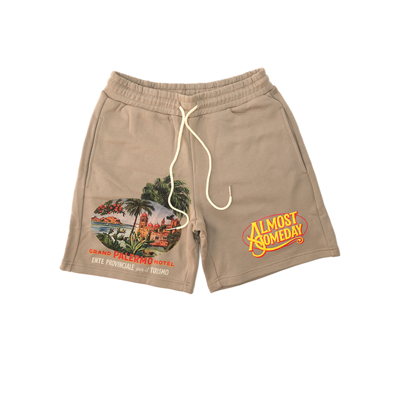 Almost Someday - Grand Palermo Shorts - French Terry - Olive