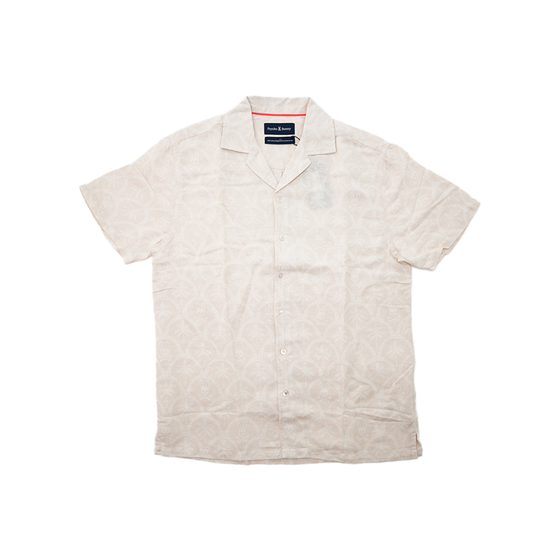 Psycho Bunny - Brad All Over Print Linen Blend Shirt - Multicolor