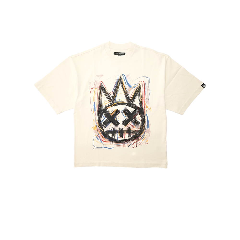 Cult of Individuality -  Scribble Logo Tee - White