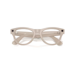 Ray-ban - Skyler - Shiny Chalky Grey W/trans Sapphire Glasses - Grey