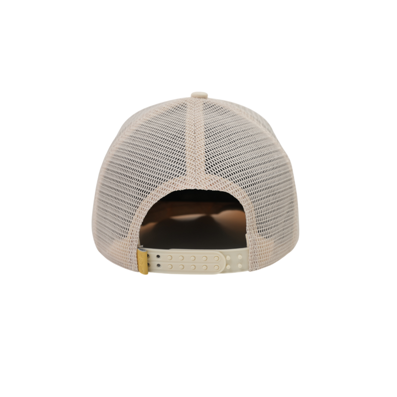 When Smoke Clears - Art Trucker Snapback Hat - Ivory