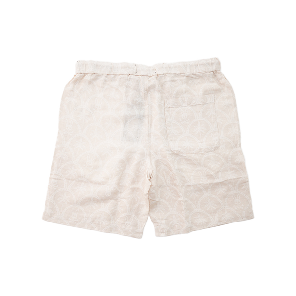 Psycho Bunny - Brad All Over Print Linen Blend Short Shorts - Multicolor — alternate view