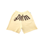 Palm Angels - Big Waist Logo Loose Sweatshorts - Beige/brown - Brown