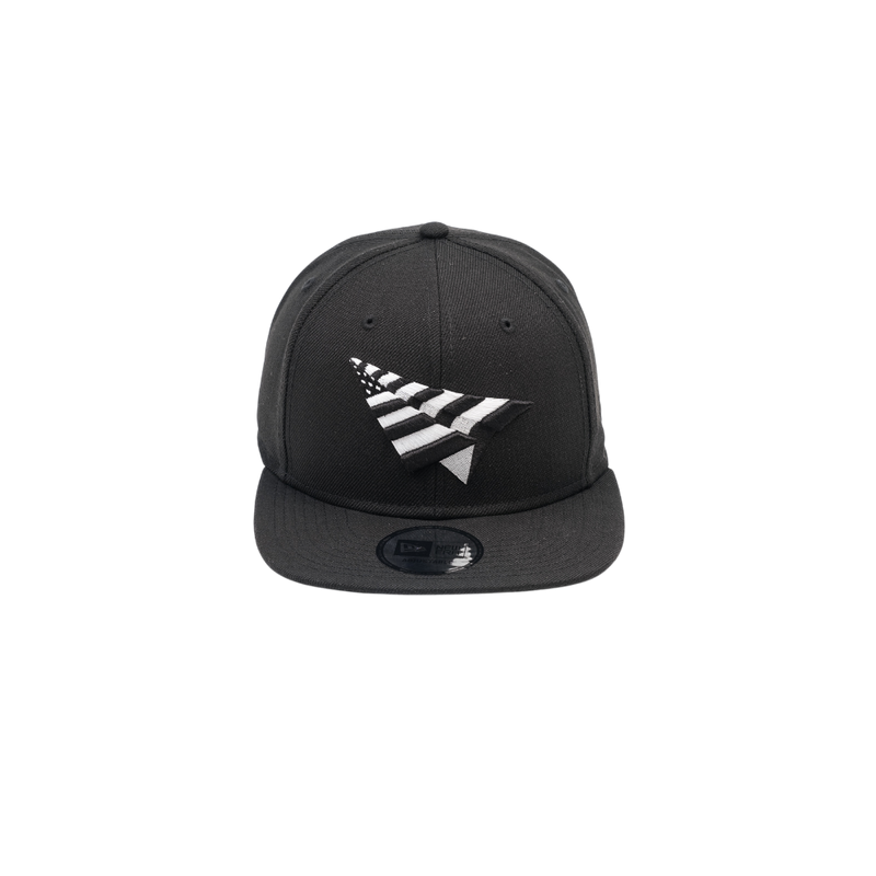 Paper Planes - the Original Crown Old School Snapback Hat - Black