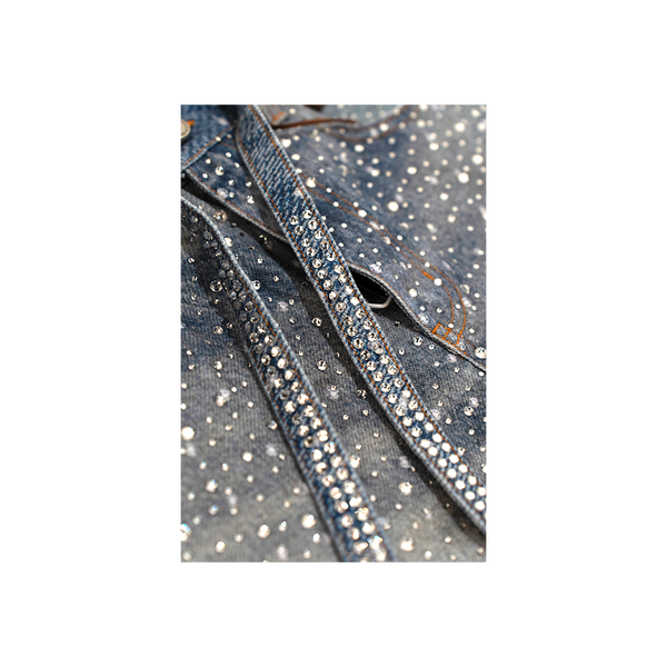Birth of Royal Child - 3d Printing Washed 20k Swarovski Diamond Boro Pants - Black — alternate view
