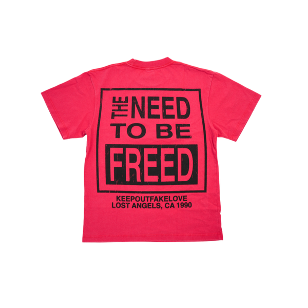 Keep Out Fake Love - Kofl - So Free T-shirt - Red — alternate view