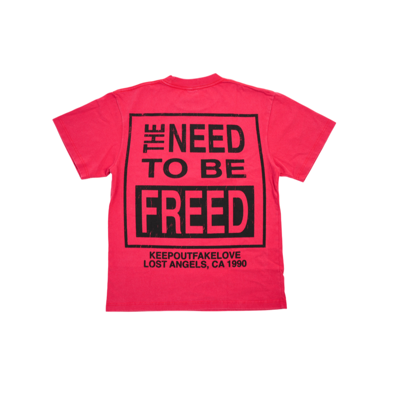 Keep Out Fake Love - Kofl - So Free T-shirt - Red