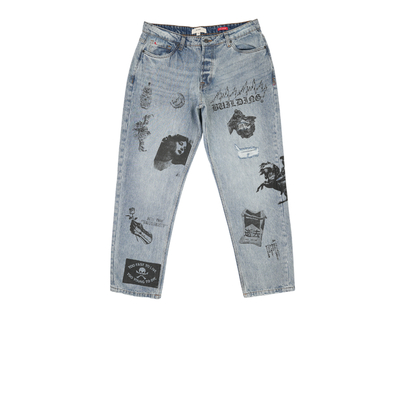 Bldg4 - Editorial Jean Pants - Multicolor