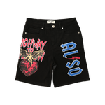 Almost Someday - Highway to Heaven Denim Shorts - Black