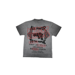 Keep Out Fake Love - Kofl - Free Lunch Tee - Charcoal Oil Wash - Charcoal