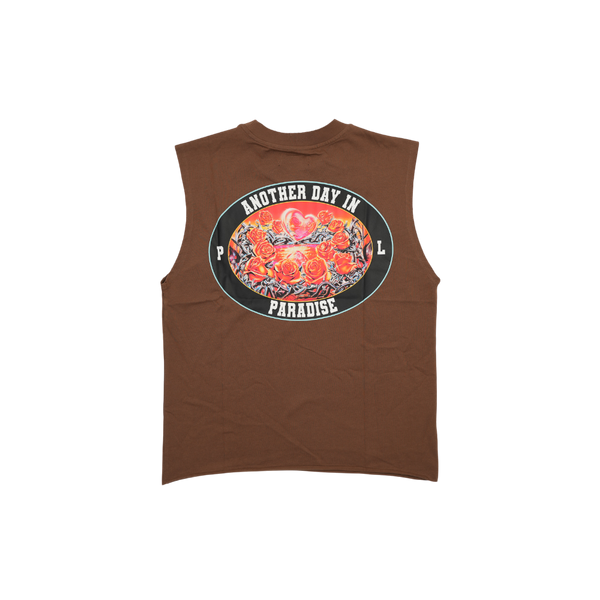 Paradise Lost - Barbed Roses Tee - Brown — alternate view