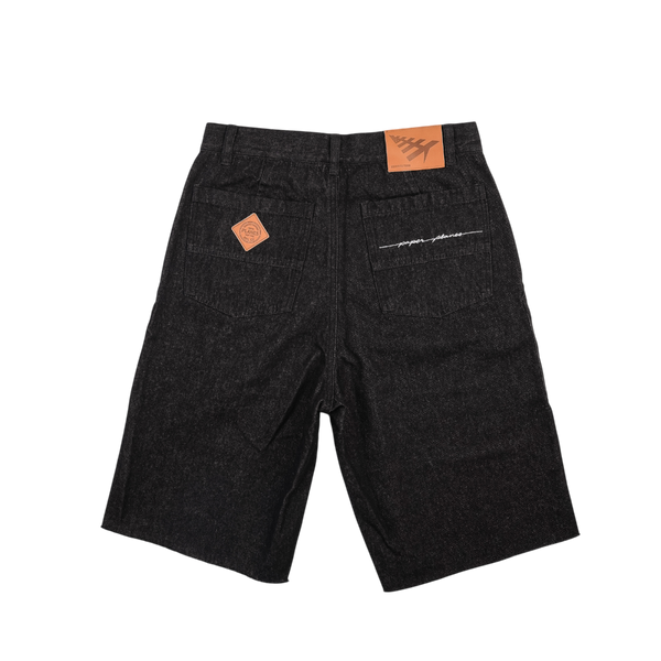 Paper Planes - Denim Short - Black — alternate view